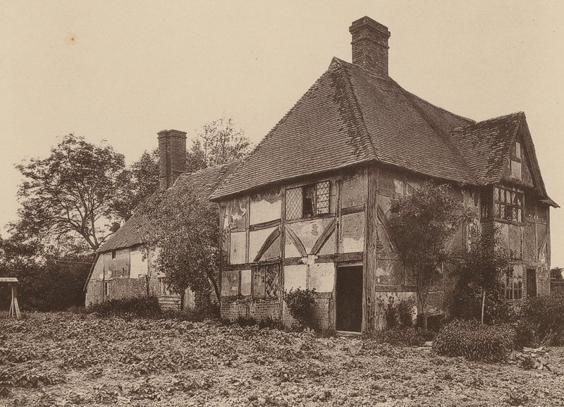 V Little Dixter, Northiam, Sussex (čb fotografie) od William Galsworthy Davie