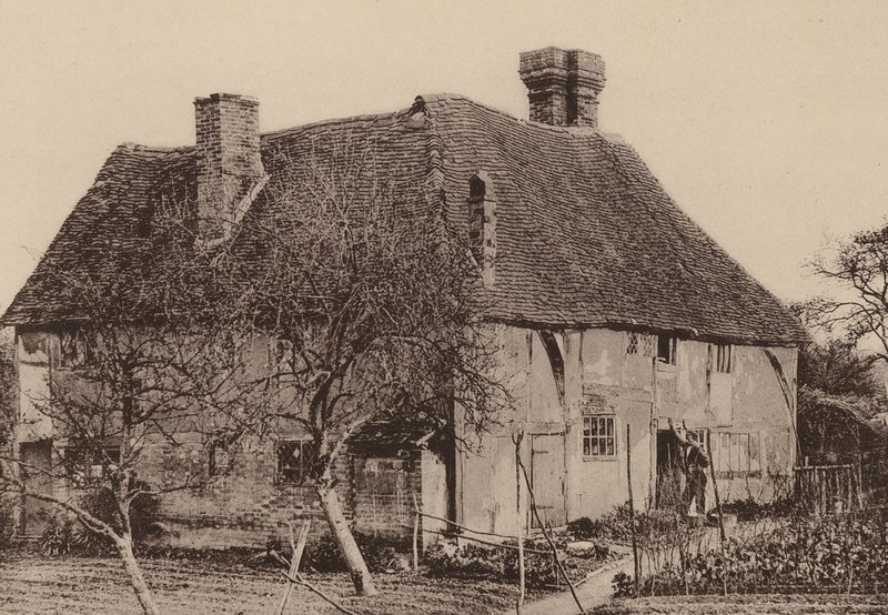 U Smallbridge, Horsmonden, Kent (čb fotografie) od William Galsworthy Davie