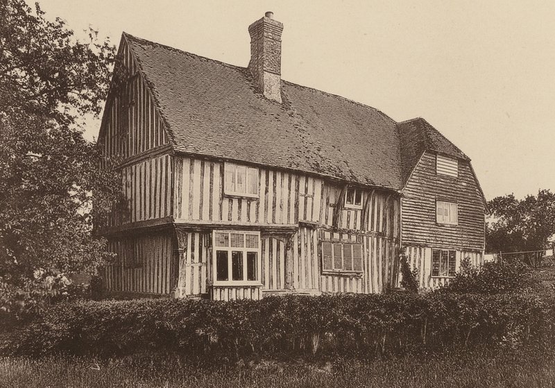 V Strawberry Hole, Northiam, Sussex (čb fotografie) od William Galsworthy Davie