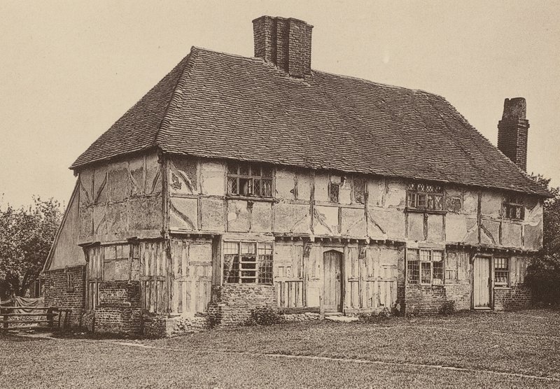 Na Swanton Street, Kent (čb fotografie) od William Galsworthy Davie