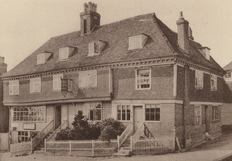 Kostelní dům, Goudhurst, Kent (čb fotografie) od William Galsworthy Davie