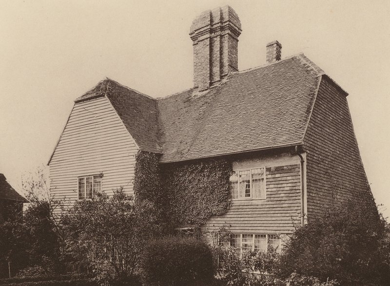 Collins Farm, Sissinghurst, Kent (čb fotografie) od William Galsworthy Davie