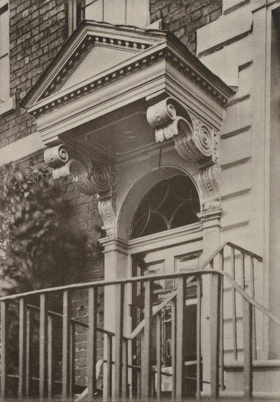 Doorway, Lower Bridge Street, Chester (č/b foto) od William Galsworthy Davie