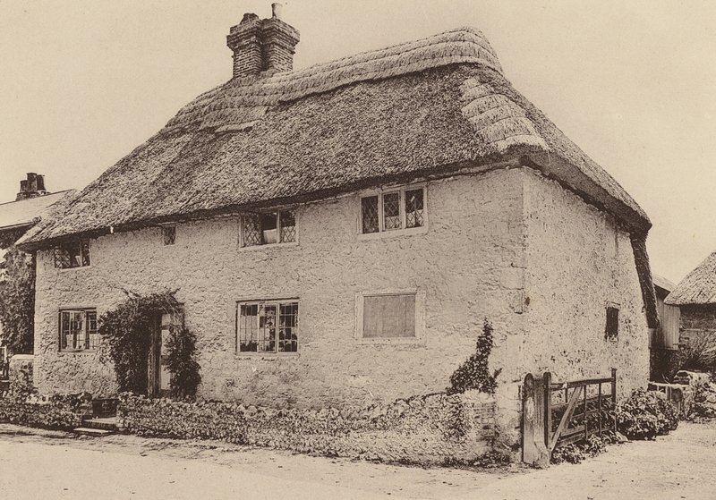 Farm House, Amberley, West Sussex (čb fotografie) od William Galsworthy Davie