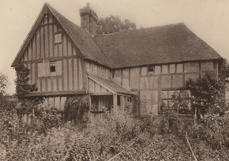 Horseshoe House, Beckley, Sussex (čb fotografie) od William Galsworthy Davie