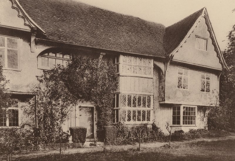 Dům ve Willesley Green u Cranbrooku, Kent (čb fotografie) od William Galsworthy Davie