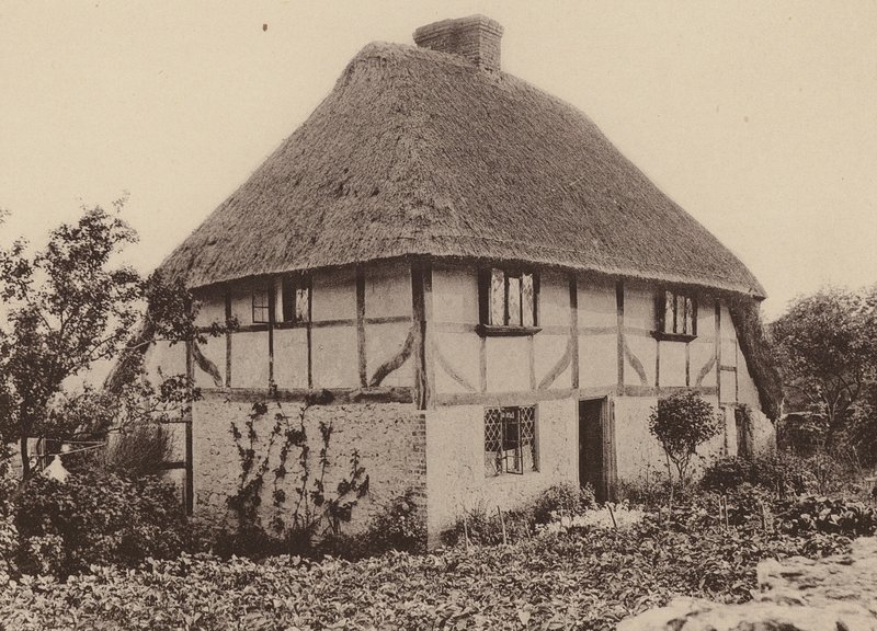 Rose Cottage, Pulborough, West Sussex (čb fotografie) od William Galsworthy Davie