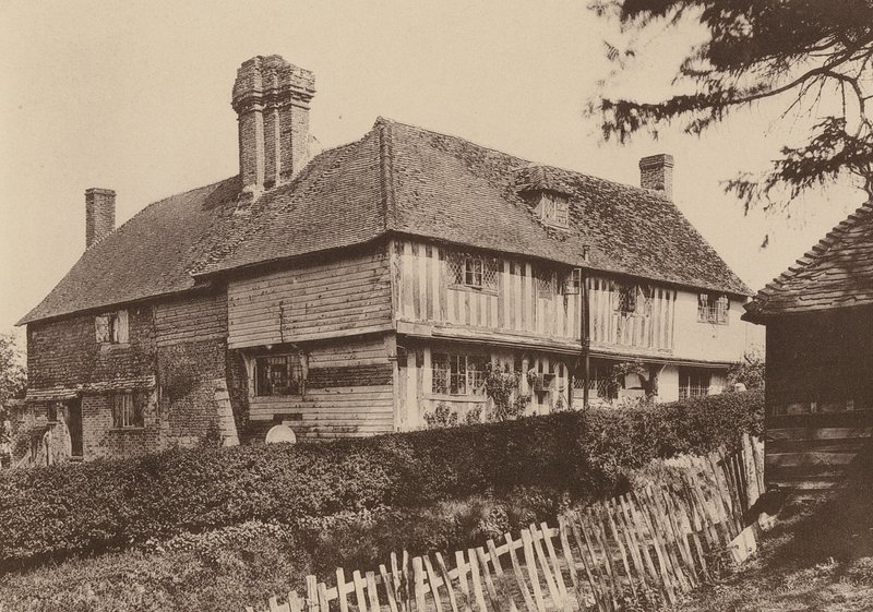 Farma Smugley, Goudhurst, Kent (čb fotografie) od William Galsworthy Davie
