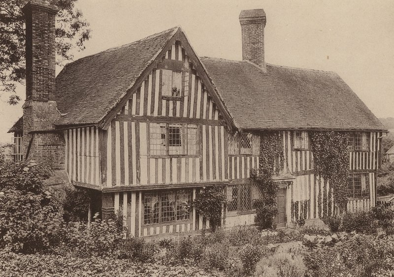 Farma Strean, Sedlescombe, Sussex (čb fotografie) od William Galsworthy Davie