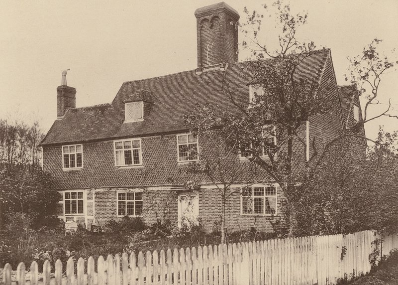 Farma Swiggshole, Horsmonden, Kent (čb fotografie) od William Galsworthy Davie