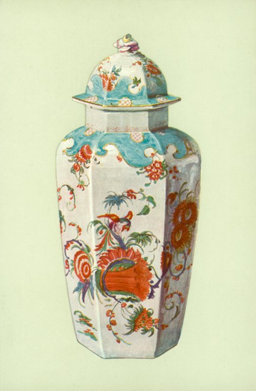 Váza, Worcester, s japonským vzorem (barva lito) od William Gibb