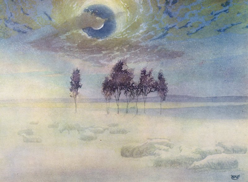 Říjnová mlha (barevná lito) od William Giles