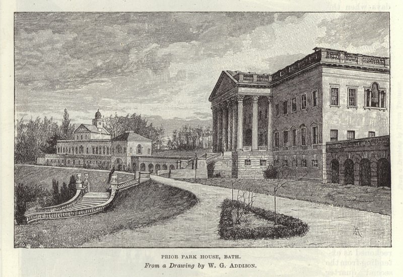 Prior Park House v Bath od William Grylls Addison