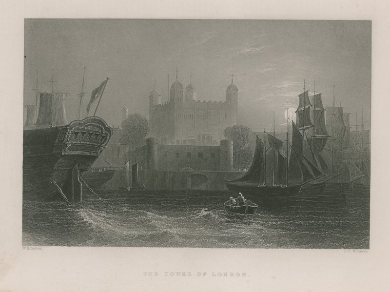 Tower of London od William H. Bartlett
