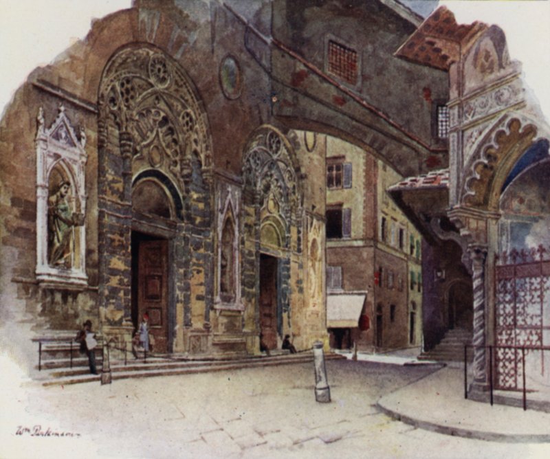 Nebo San Michele, Florencie (barva lito) od William H. Parkinson