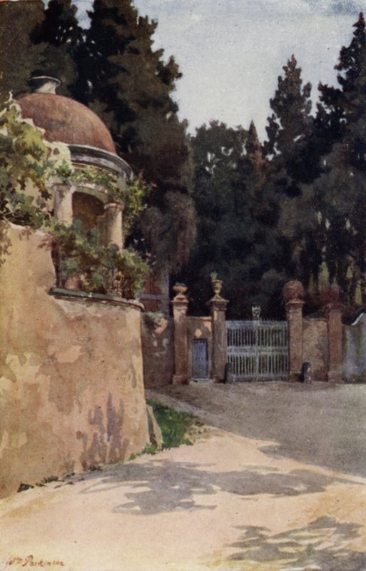 Boboli, Florencie (barva litho) od William H. Parkinson
