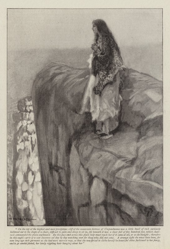 Ilustrace pro Swallow, A Tale of the Great Trek, od H Ridera Haggarda od William Hatherell