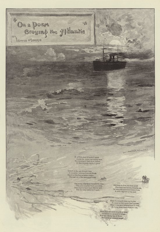 O básni překračující Atlantik od Lewise Morrise od William Hatherell