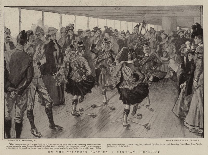 Na hradě Braemar, Highland Send-off od William Hatherell