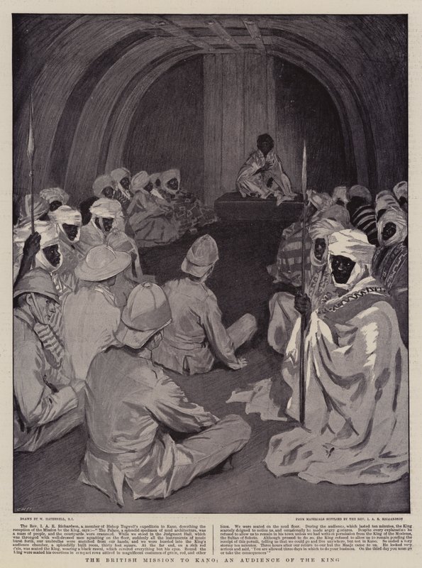 Britská mise do Kano, Audience of the King od William Hatherell