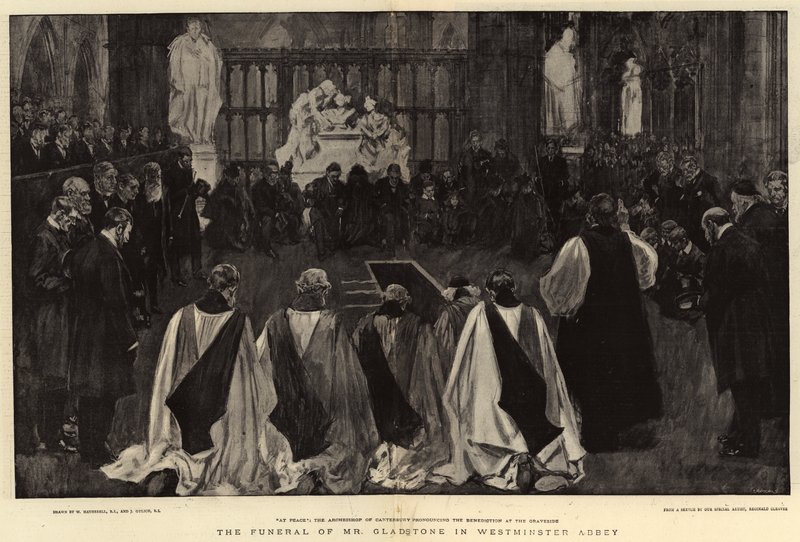 Pohřeb pana Gladstona ve Westminsterském opatství od William Hatherell