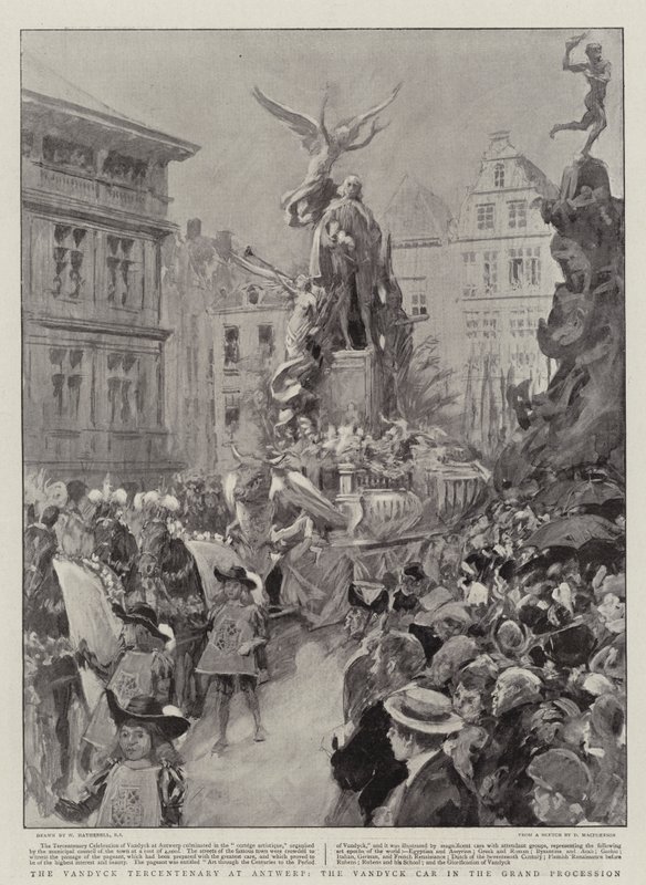 Vandyck tříleté výročí v Antverpách, Vandyck Car ve Velkém průvodu od William Hatherell