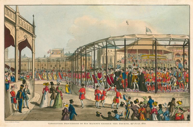 Korunovační průvod Jeho Veličenstva Jiřího IV., 19. července 1821 od William Heath