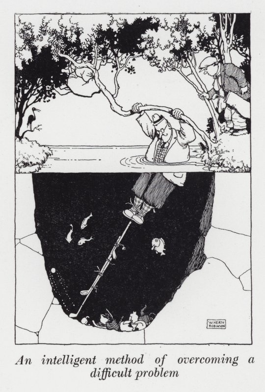 Inteligentní metoda, jak překonat obtížný problém (litho) od William Heath Robinson