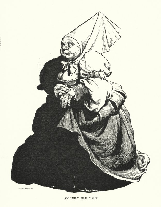 Ošklivý starý klus (litho) od William Heath Robinson