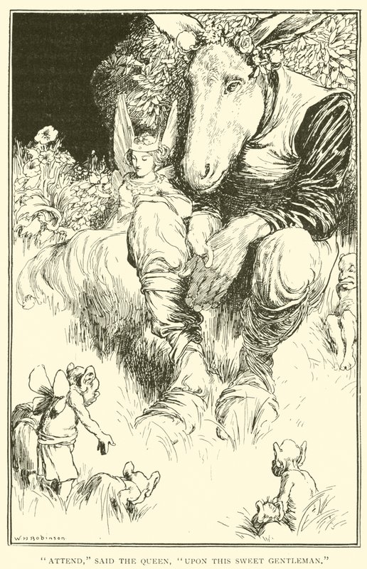 Pozorujte, řekla královna, tohoto milého pána. od William Heath Robinson