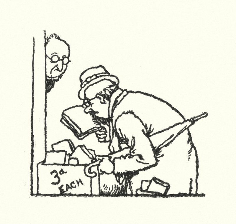 Procházení (litho) od William Heath Robinson