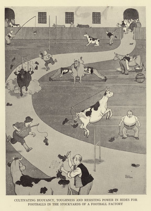 Pěstování vztlaku, houževnatosti a odolnosti v kůži pro fotbalové míče na skladech fotbalové továrny od William Heath Robinson