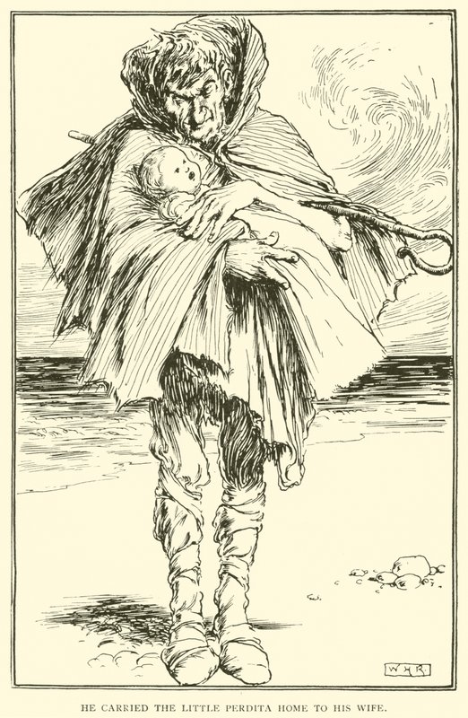 Odnesl malou Perditu domů své ženě. od William Heath Robinson