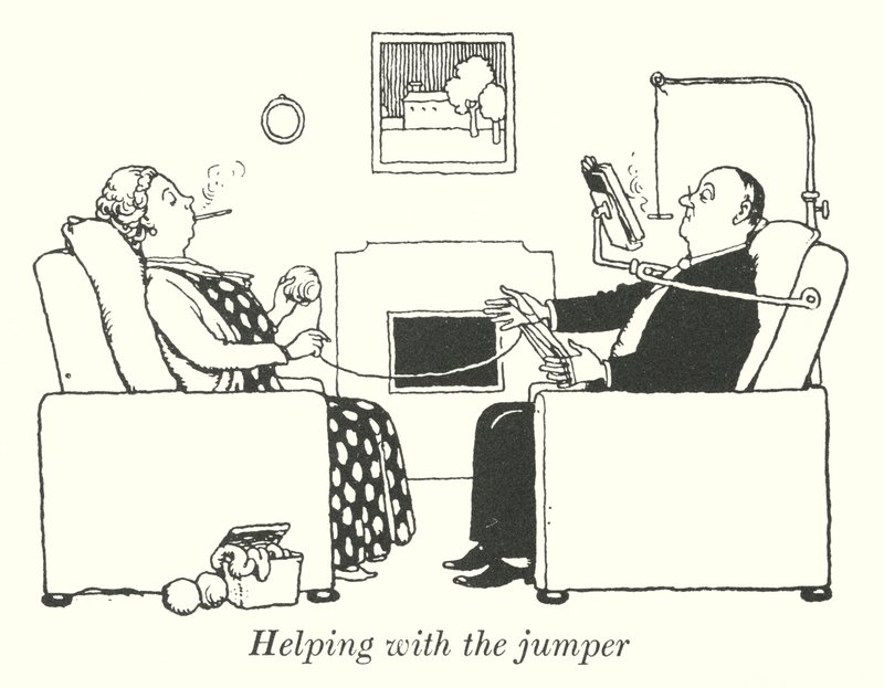 Pomoc s jumperem (litho) od William Heath Robinson