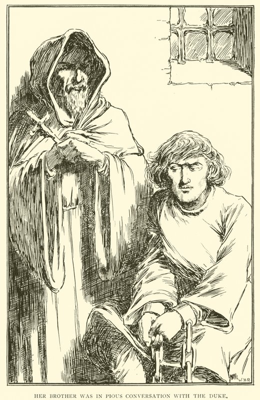 Její bratr vedl zbožný rozhovor s vévodou. od William Heath Robinson