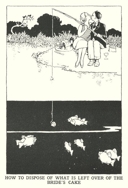 Jak naložit s tím, co zbylo z nevěstina dortu (litho) od William Heath Robinson