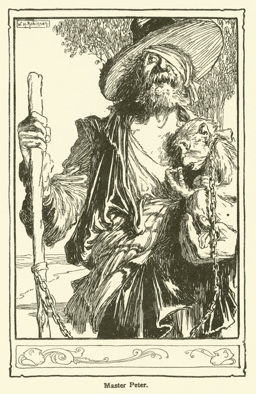 Ilustrace pro Dona Quijota (litho) od William Heath Robinson