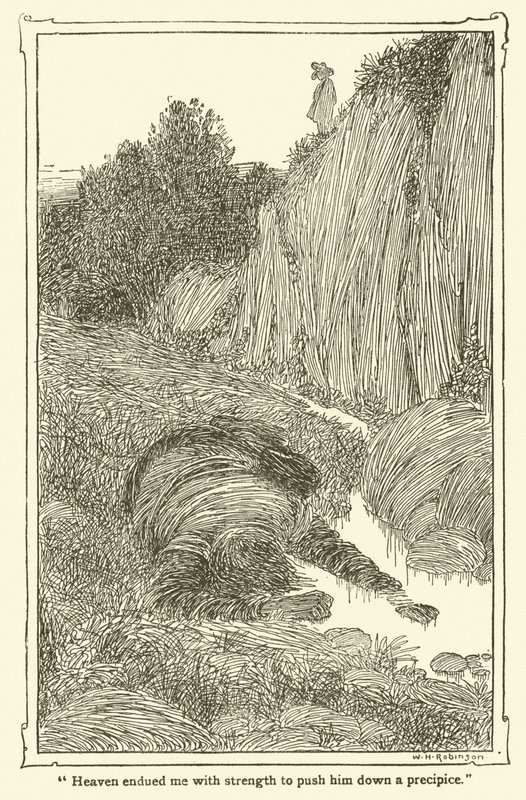 Ilustrace pro Dona Quijota (litho) od William Heath Robinson