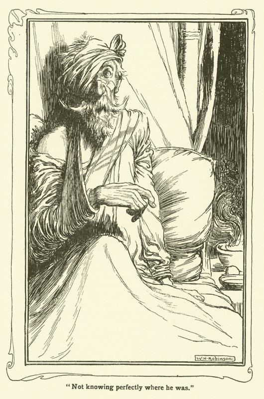 Ilustrace pro Dona Quijota (litho) od William Heath Robinson