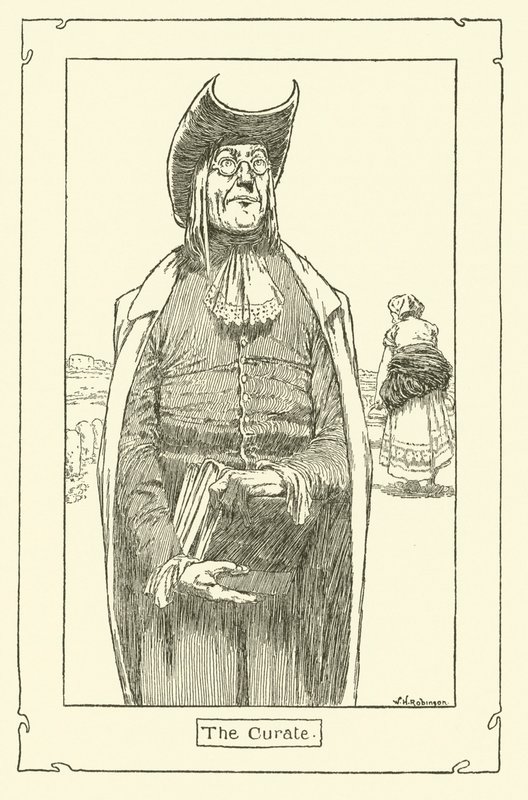 Ilustrace pro Dona Quijota (litho) od William Heath Robinson