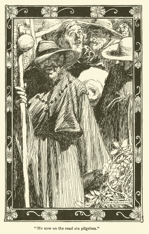 Ilustrace pro Dona Quijota (litho) od William Heath Robinson
