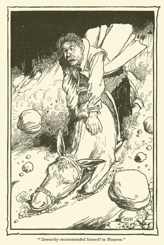 Ilustrace pro Dona Quijota (litho) od William Heath Robinson