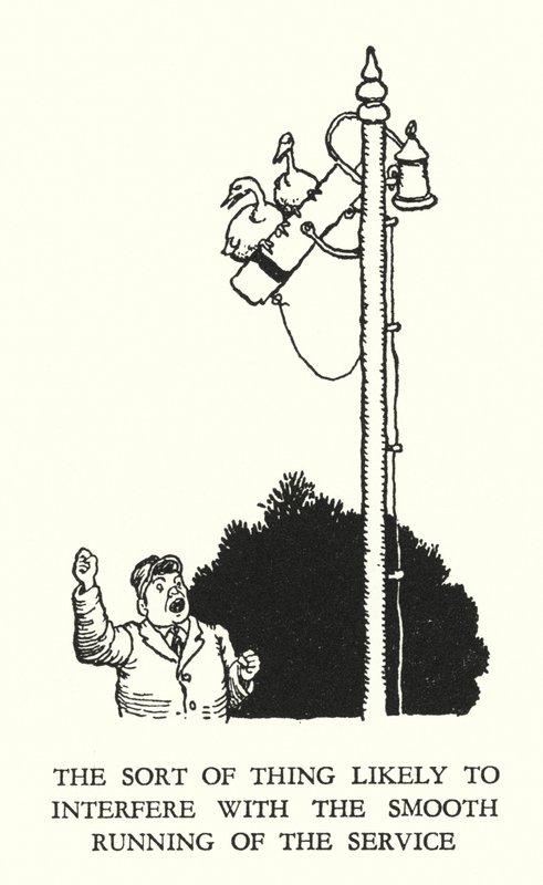 Ilustrace pro Railway Ribaldry od W Heatha Robinsona (litho) od William Heath Robinson