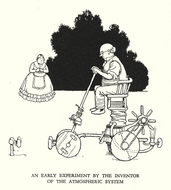 Ilustrace pro Railway Ribaldry od W Heatha Robinsona (litho) od William Heath Robinson