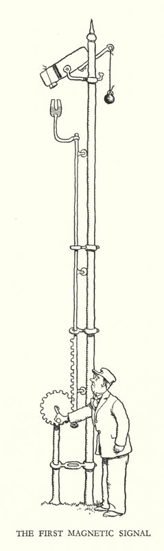 Ilustrace pro Railway Ribaldry od W Heatha Robinsona (litho) od William Heath Robinson