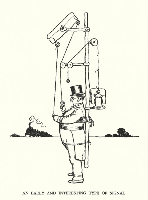 Ilustrace pro Railway Ribaldry od W Heatha Robinsona (litho) od William Heath Robinson
