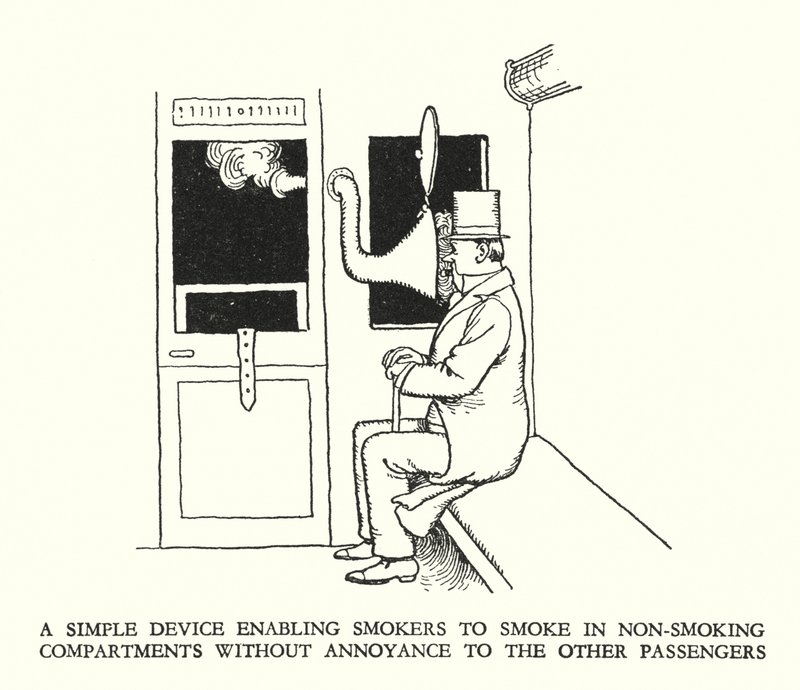 Ilustrace pro Railway Ribaldry od W Heatha Robinsona (litho) od William Heath Robinson