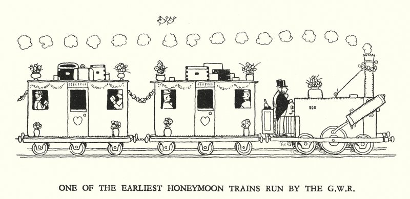Ilustrace pro Railway Ribaldry od W Heatha Robinsona (litho) od William Heath Robinson