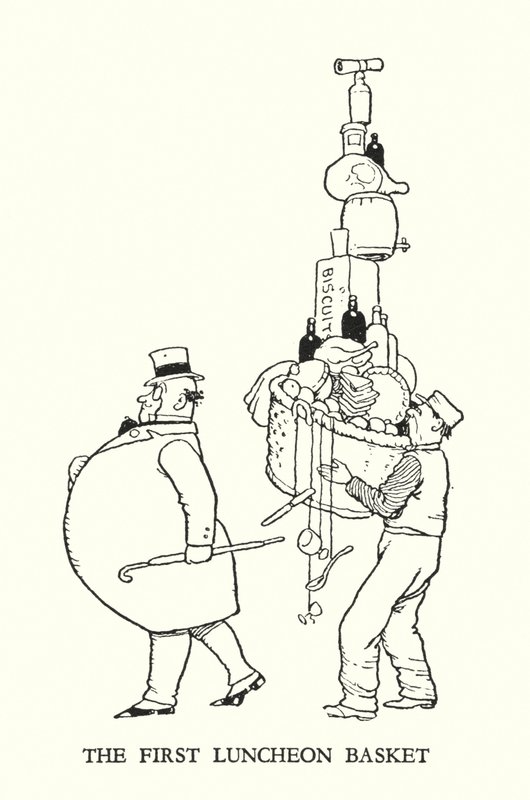 Ilustrace pro Railway Ribaldry od W Heatha Robinsona (litho) od William Heath Robinson