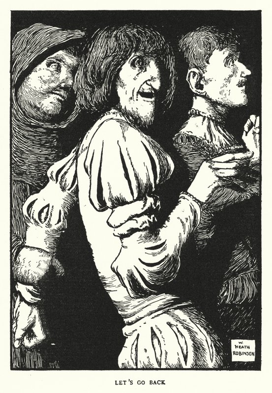Pojďme zpět (litho) od William Heath Robinson